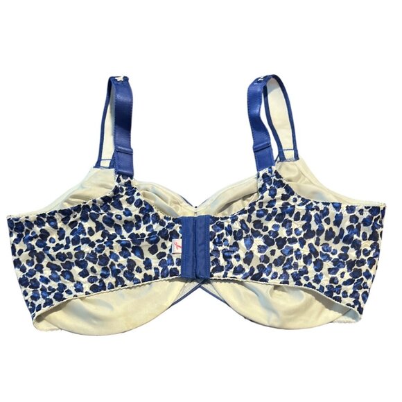 Wacoal Bra Awareness 40DDD Blue & White Full Coverage Underwire Style - Picture 4 of 5